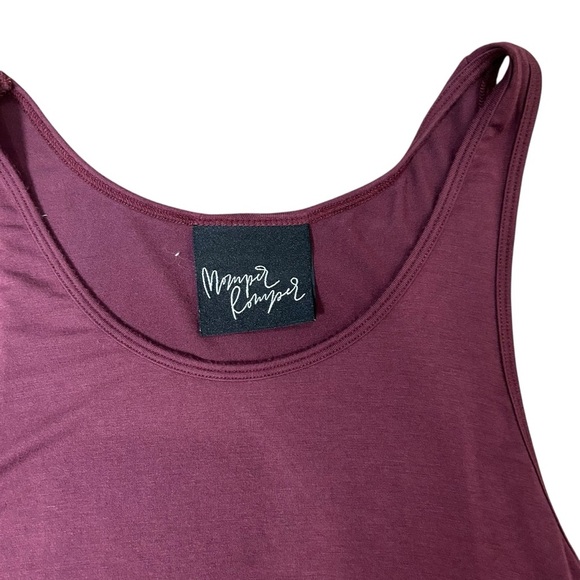 Momper Romper girls one piece jumpsuit maroon size small/medium 6-8 stretch - Picture 4 of 6